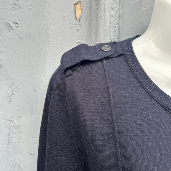 Burberry Navy Cotton Cardigan, size M - Picture 3 of 13